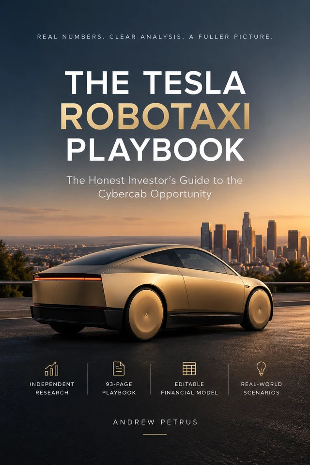 The Tesla Robotaxi Playbook — official cover.